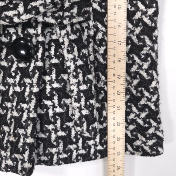 Anthropologie LUII Women's Jacket LARGE Black White Gray Boucle Belted Textured - Picture 5 of 11